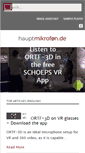 Mobile Screenshot of hauptmikrofon.de